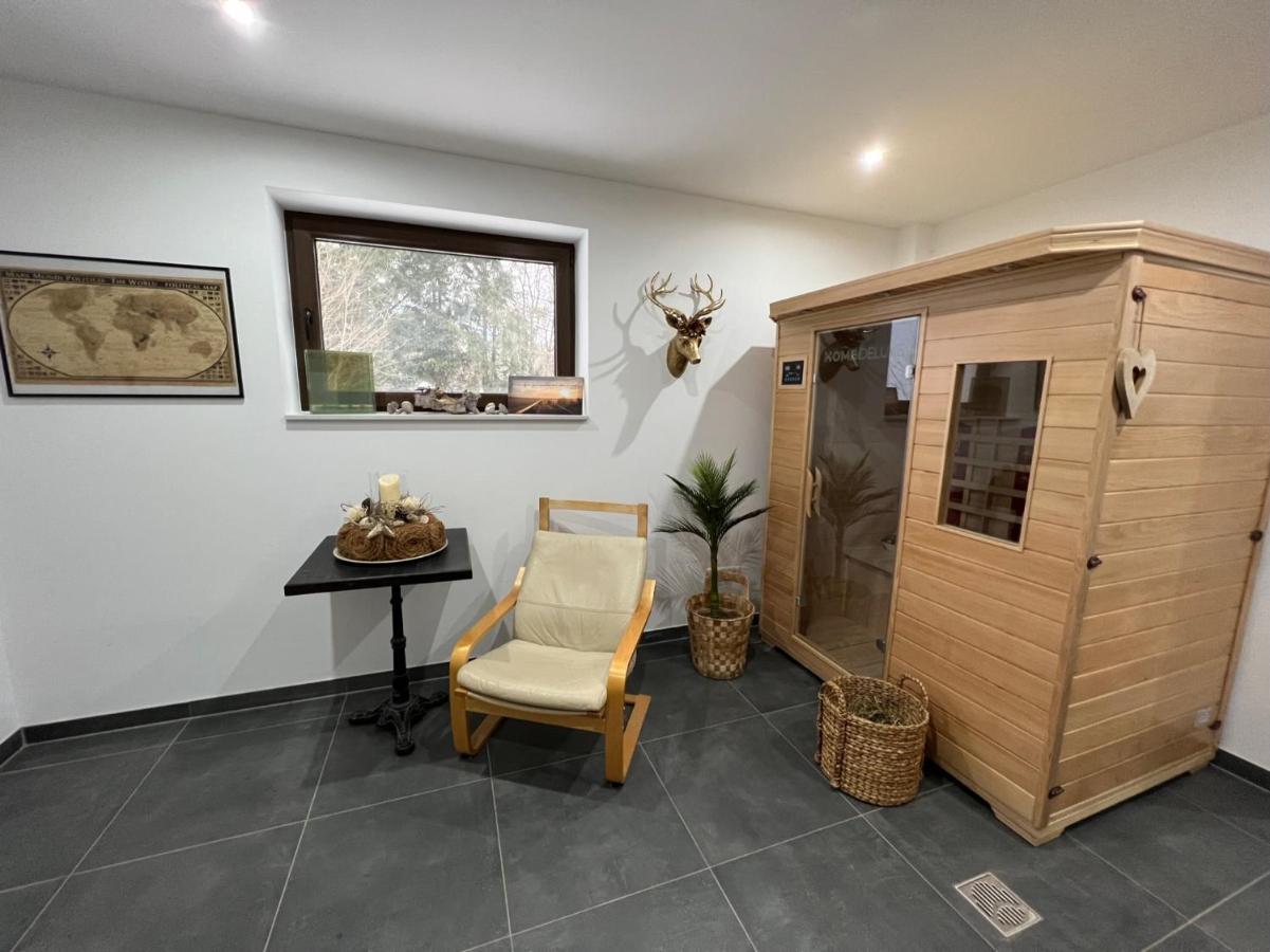 Wellness Am Morgengau Mit Whirlpool Und Sauna Rotterode Kültér fotó